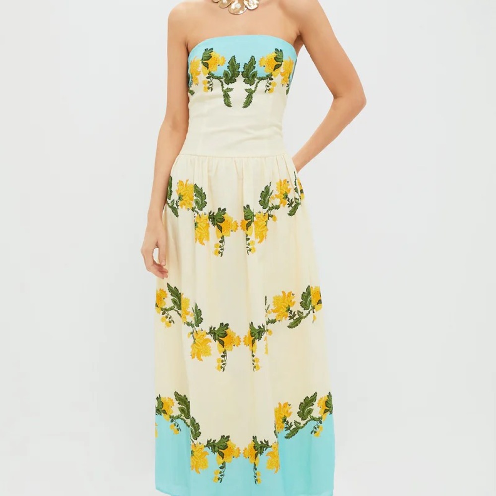 Tuckernuck Aqua Mix Bennet Midi Dress